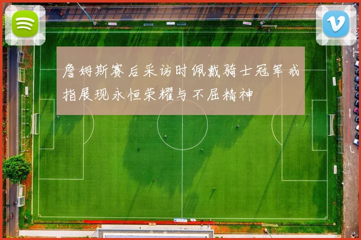 詹姆斯赛后采访时佩戴骑士冠军戒指展现永恒荣耀与不屈精神